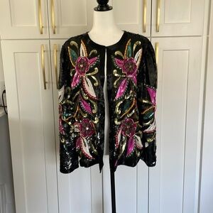 Vintage Joan Leslie Evenings Sequinned/Beaded Bolero Jacket